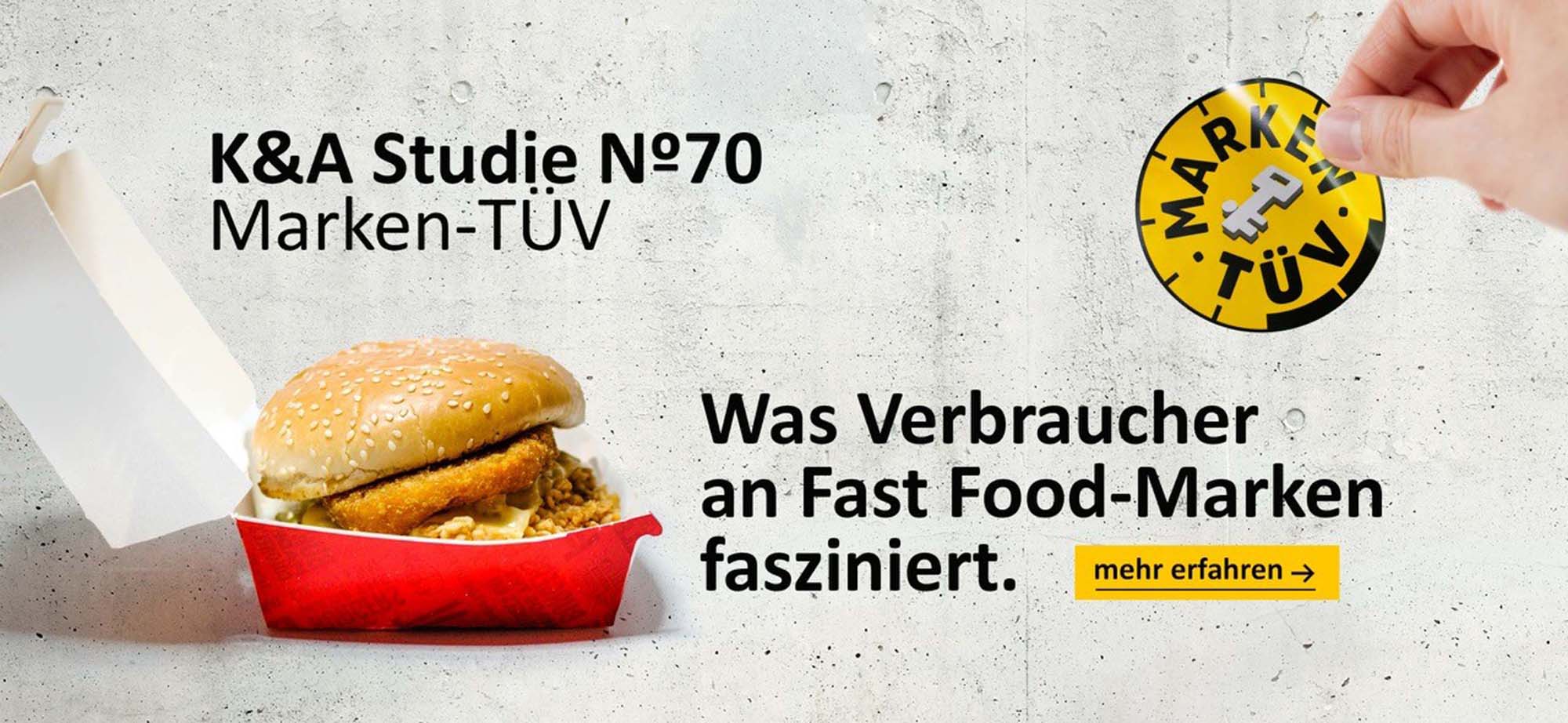 K&A Studie No 70 - Was Verbraucher an Fast Food-Marken fasziniert.