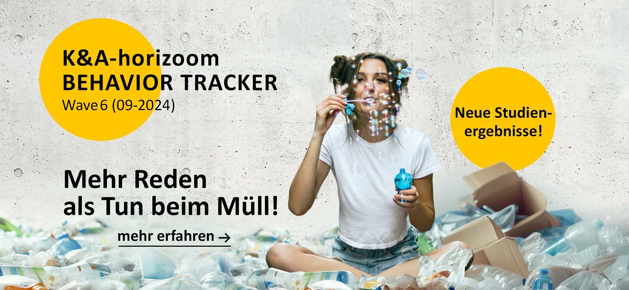 Mehr Reden als Tun beim Müll! Neue Studienergebnisse im K&A-horizoom BEHAVIOR RACKER.